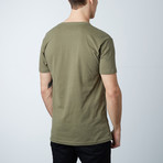Premium V-Neck T-Shirt // Military Green (L)
