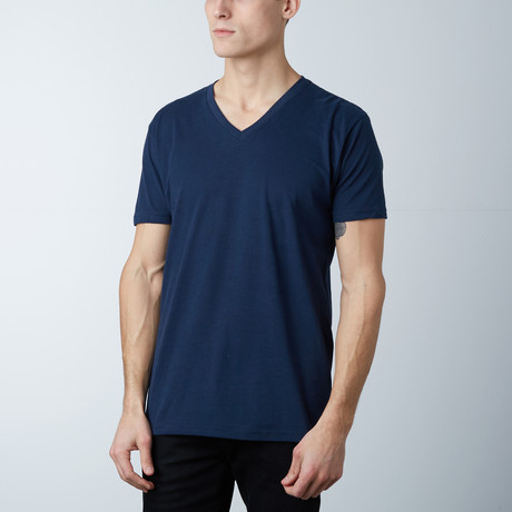 Premium V-Neck T-Shirt // Navy (S)