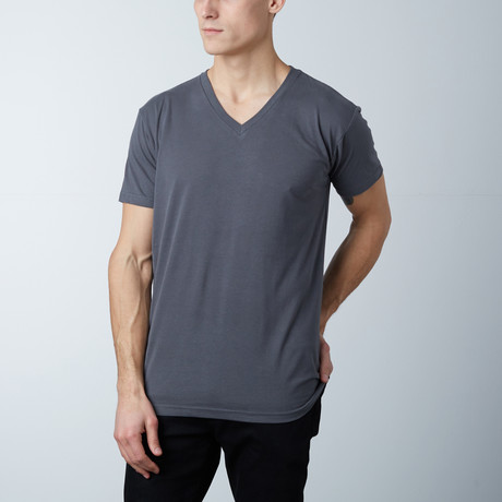 Premium V-Neck T-Shirt // Charcoal (S)
