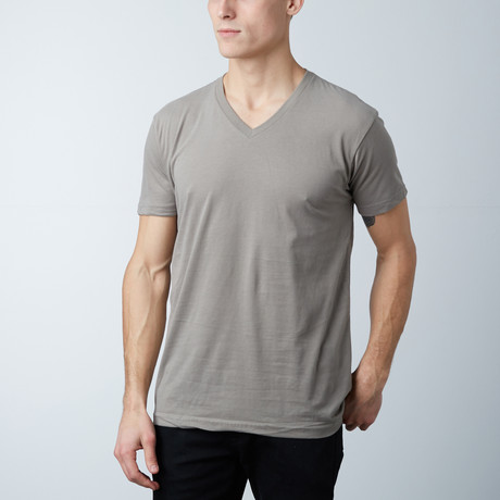 Premium V-Neck T-Shirt // Tan (S)