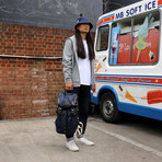 Conn Laptop Backpack // Navy