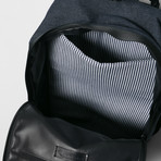 Cillian Zip Top Backpack // Raw Denim