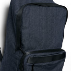 Cillian Zip Top Backpack // Raw Denim