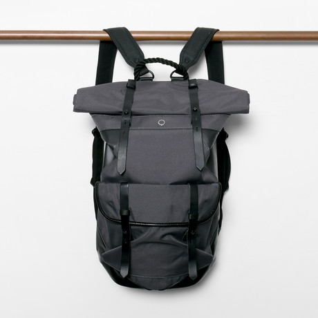 Ronan Rolltop Laptop Backpack // Slate Grey