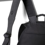 Ryan Flapover Backpack // Black + Black