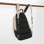 Dara Zip Top Backpack // Khaki