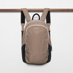 Dara Zip Top Backpack // Khaki
