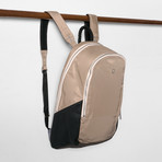 Dara Zip Top Backpack // Khaki
