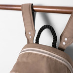 Dara Zip Top Backpack // Khaki
