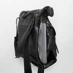 Raan Rolltop Shoulder Bag/Backpack // Black + Black
