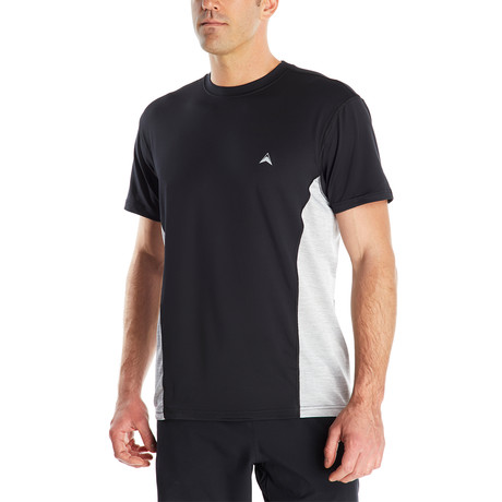 Crew Neck Instant Cooling Shirt + Mesh Side Panel // Cool Black (Small)