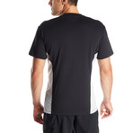 Crew Neck Instant Cooling Shirt + Mesh Side Panel // Cool Black (Small)
