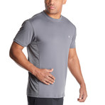 Crew Neck Instant Cooling Shirt + Mesh Side Panel // Storm Gray (3X-Large)