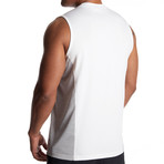 Sleeveless Instant Cooling Shirt + Mesh Side Panel // Arctic White (Small)