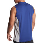 Sleeveless Instant Cooling Shirt + Mesh Side Panel // Midnight Blue (XX-Large)