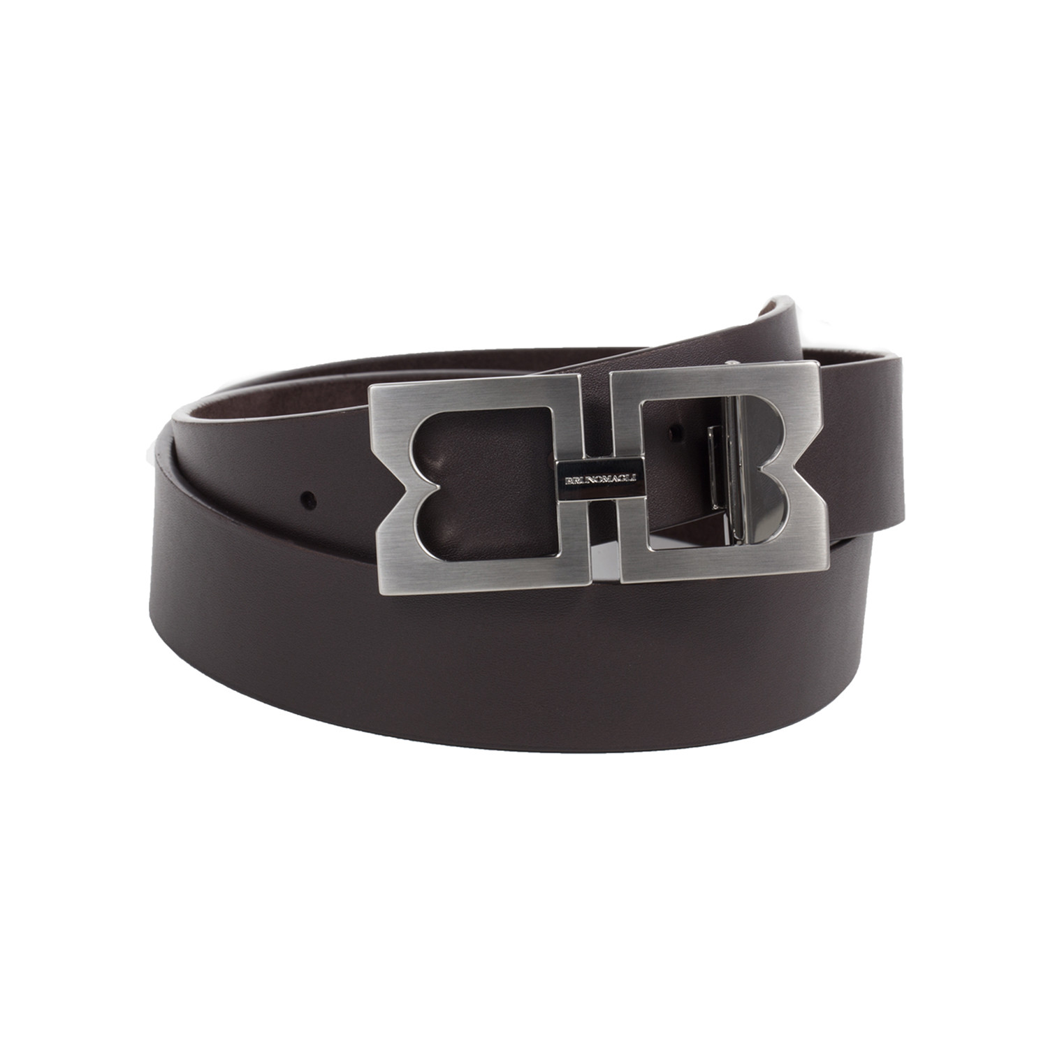 Seamless Leather Belt // Brown (32) - Bruno Magli - Touch of Modern