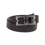 Seamless Leather Belt // Brown (38)