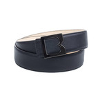Single B Leather Belt // Black (36)