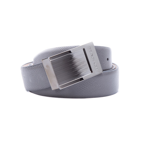 Leather Belt // Grey (32)