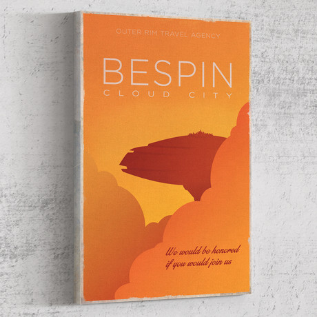Bespin Travel Poster (11"W x 14"H x 1.25"D)