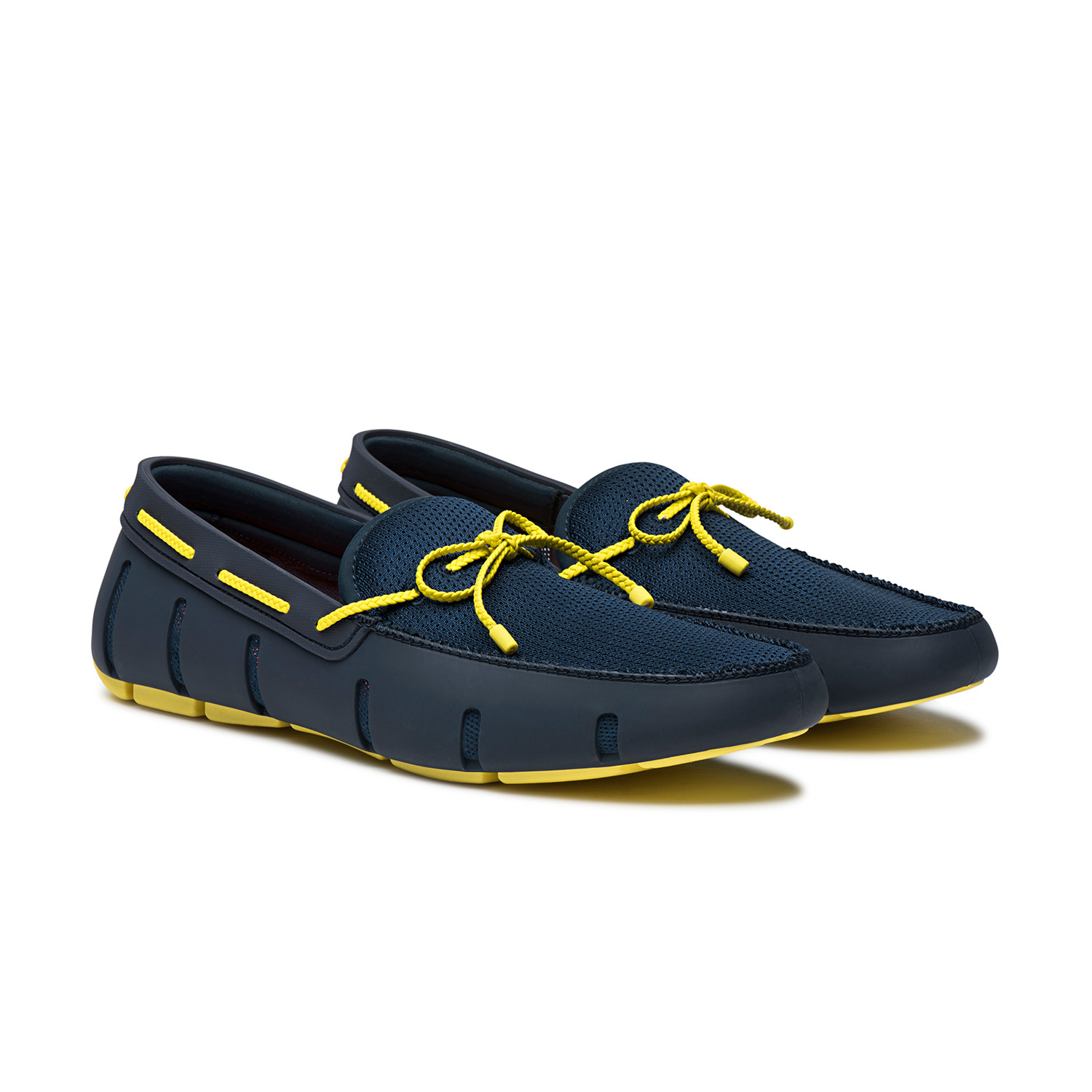 Braided Lace Loafer // Navy + Yellow (US: 7) - SWIMS - Touch of Modern