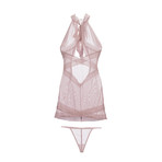 Sheer Halter Babydoll // Deauville Mauve (One Size)