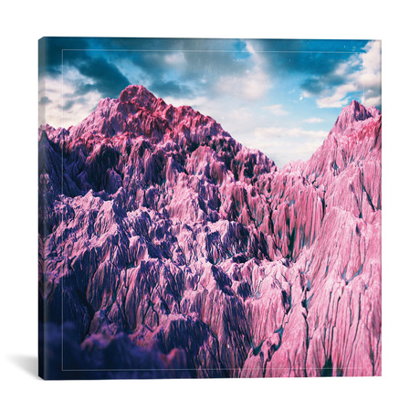 Pink Mountains // Adam Priester (18"W x 18"H x 0.75"D)