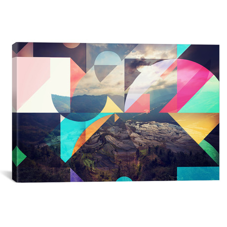 Shapes of the Terraced Mountain // 5By5Collective (18"W x 26"H x 0.75"D)