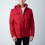One Man Stratus Rain Jacket // Red (S)
