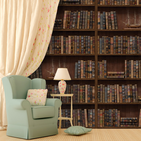 Vintage Library // Wall Sticker // 4 Pack