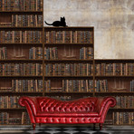 Vintage Library // Wall Sticker // 4 Pack