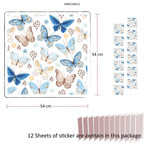 Butterflies Pattern Wall Mural // Set Of 12