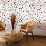 Flower Pattern Wall Mural // Set Of 12