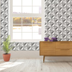 3D Northern Star Pattern Wall Mural // Set Of 12
