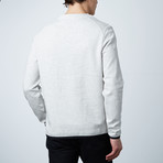 Bolton Invisible Suede Zipper Pullover // Grey (L)