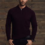 Worden Polo Collar Sweater // Merlot (S)