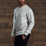Caleb Suede Tunic Sweatshirt // Grey (S)