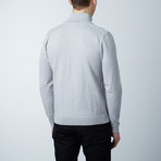 Brody Knit Zipper Sweater // Grey (XL)