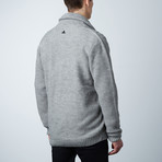 Jeremy Wool Cable Knit Sweater // Grey (S)