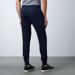 Tristan Cuffed Sweat Pant // Navy (XL)