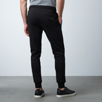 James Cuffed Sweat Pant // Black (XL)