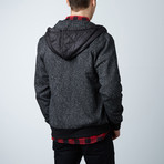Miles Fantasy Fleece Zipper Jacket // Black (XL)
