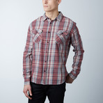 Mason Flannel Button Down Shirt // Burgundy (L)