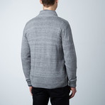 Asher Knit Zipper Sweater // Black (2XL)