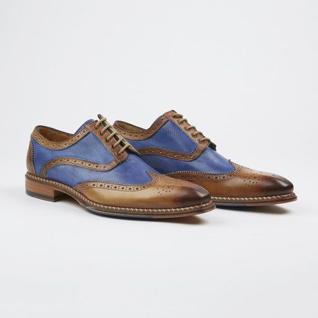 Dress Shoe // Brown + Cobalt Blue (Euro: 40)