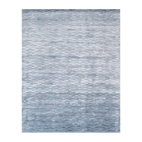 Silk + Wool Area Rug // Mercury (9'1"L x 6'1"W)