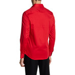 Joseph Slim-Fit Solid Dress Shirt // Red (S)