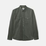 Olaf Woven L/S Shirt // Grey Marble (XL)