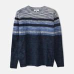 Ali Zigzag Knit Sweater // Navy Blazer (M)