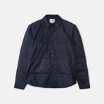 Norbert Woven L/S Shirt // Navy Blazer (M)